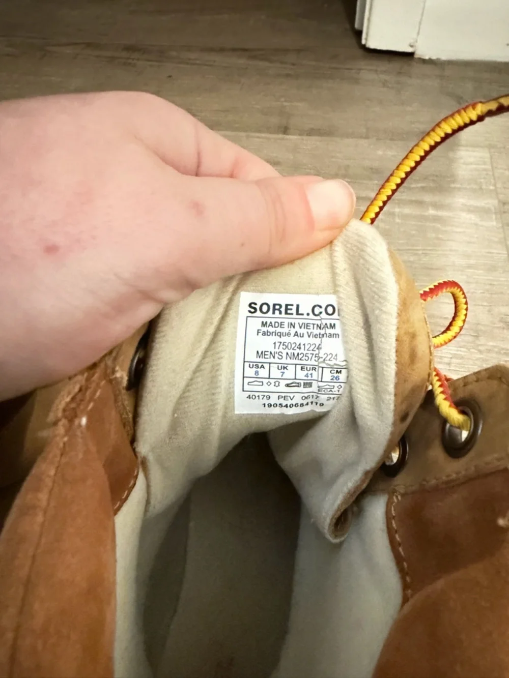 Sorel Tan and Black Waterproof Lace-Up Boots